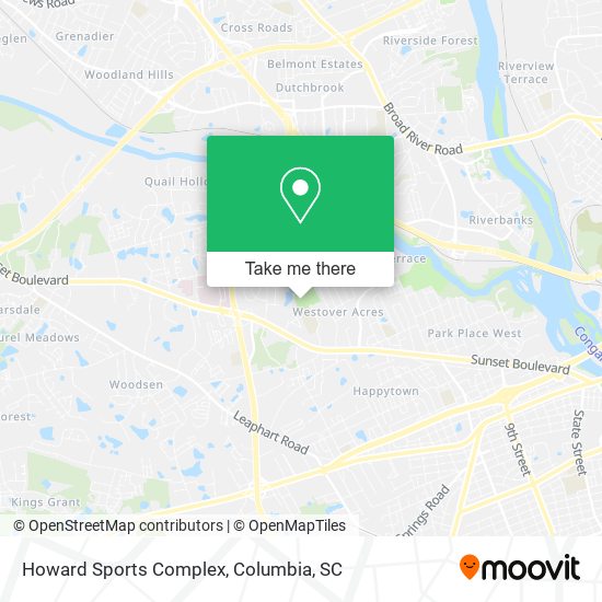 Howard Sports Complex map