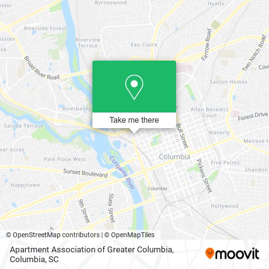 Apartment Association of Greater Columbia map