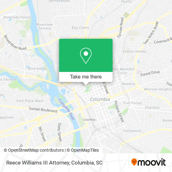 Reece Williams III Attorney map