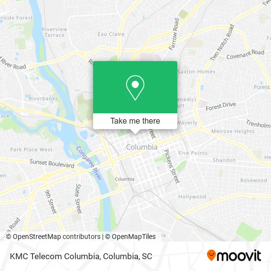 KMC Telecom Columbia map