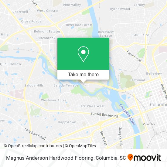 Magnus Anderson Hardwood Flooring map