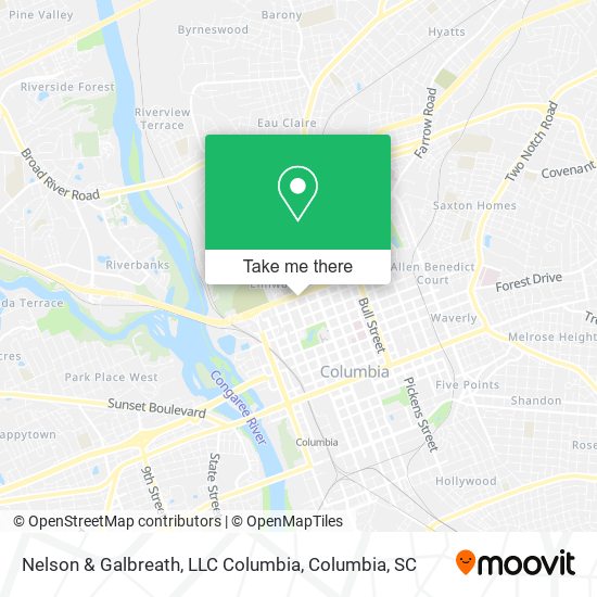 Nelson & Galbreath, LLC Columbia map