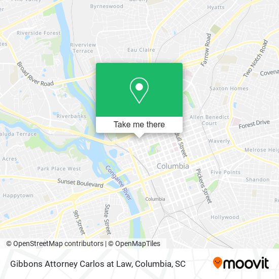 Gibbons Attorney Carlos at Law map