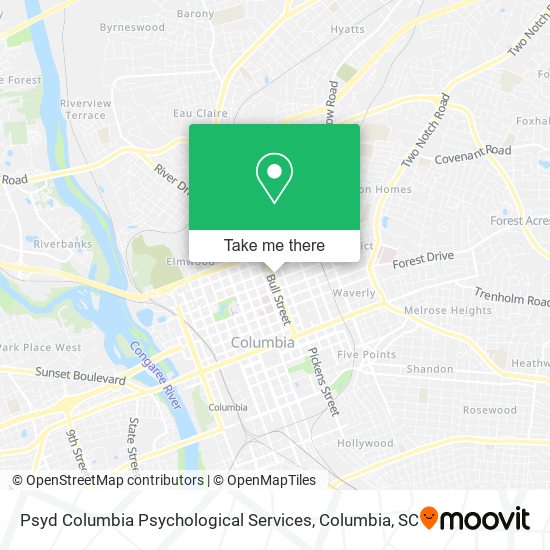 Psyd Columbia Psychological Services map