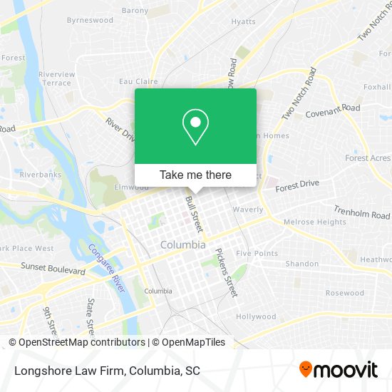 Longshore Law Firm map