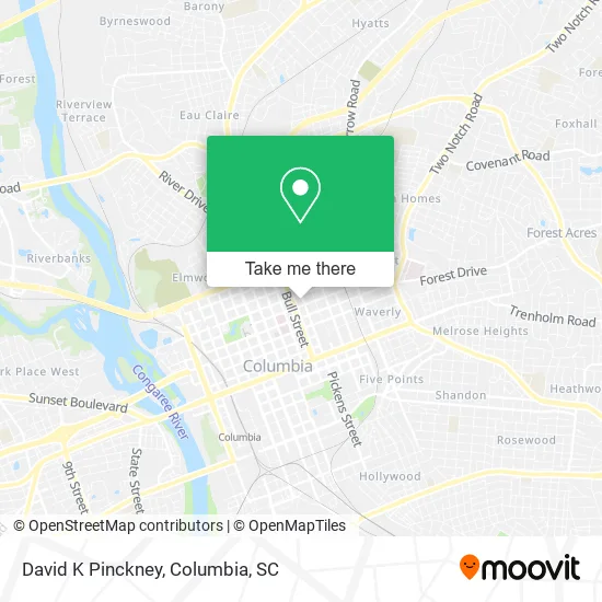 David K Pinckney map