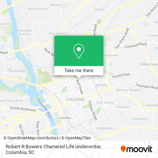 Mapa de Robert R Bowers Chartered Life Underwriter