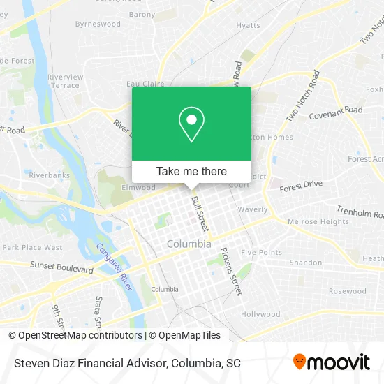 Mapa de Steven Diaz Financial Advisor