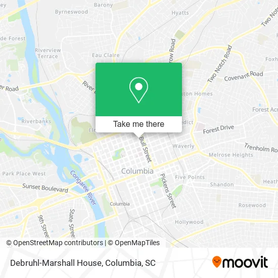 Mapa de Debruhl-Marshall House