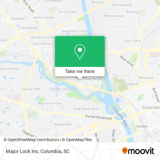 Major Lock Inc map