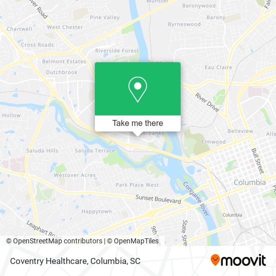 Mapa de Coventry Healthcare