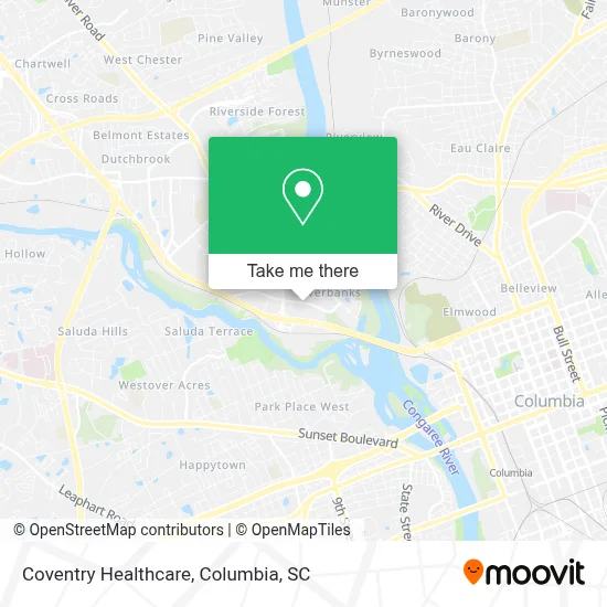 Coventry Healthcare map