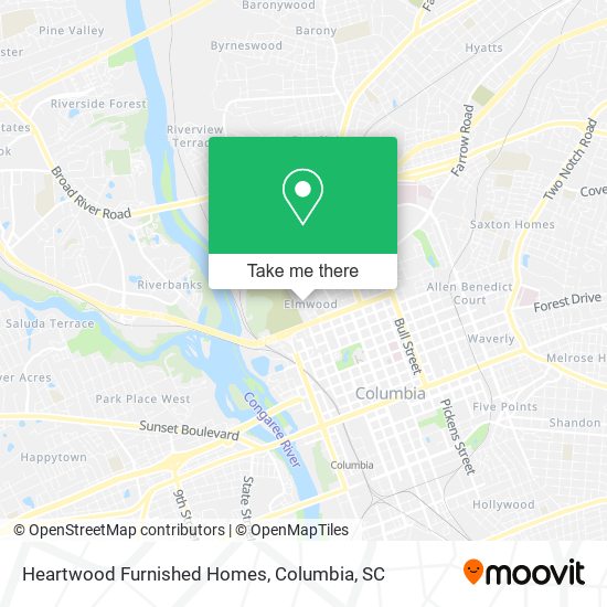 Heartwood Furnished Homes map