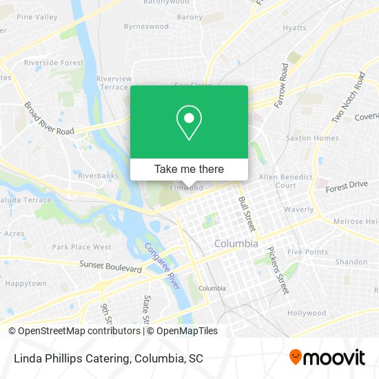 Mapa de Linda Phillips Catering