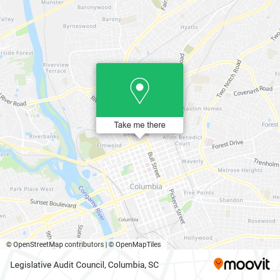 Legislative Audit Council map