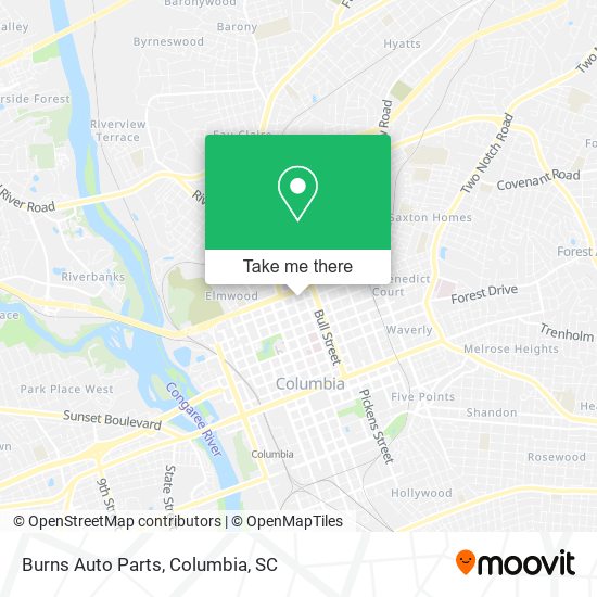 Burns Auto Parts map