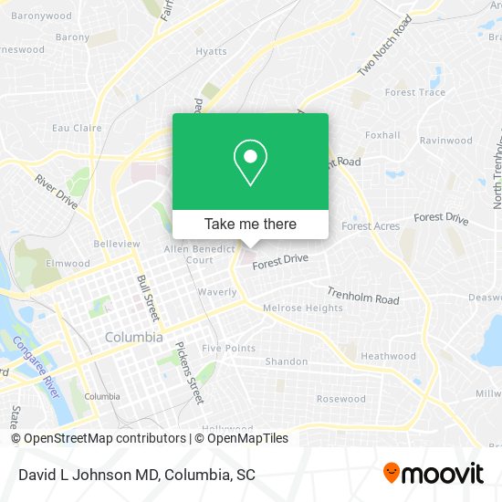 David L Johnson MD map
