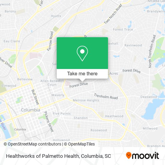 Healthworks of Palmetto Health map