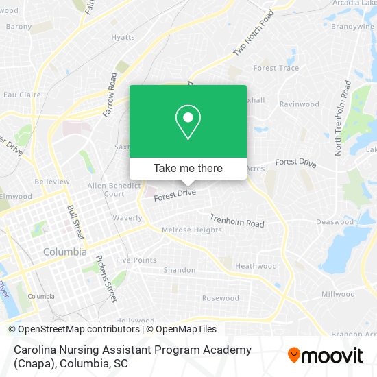 Carolina Nursing Assistant Program Academy (Cnapa) map