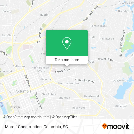 Marolf Construction map