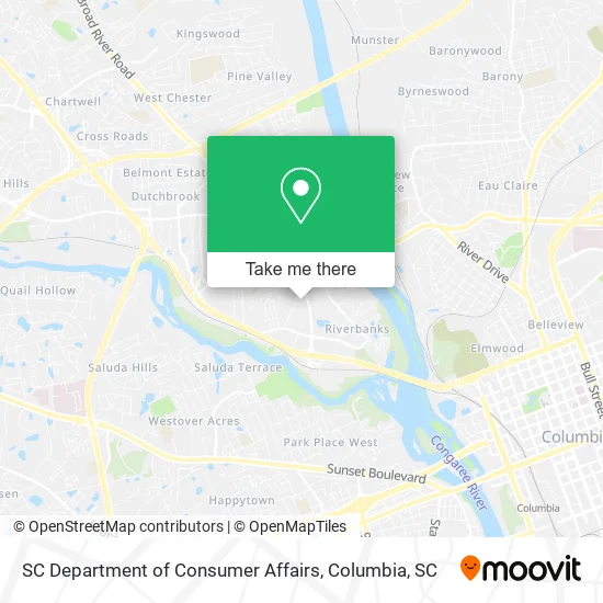 SC Department of Consumer Affairs map