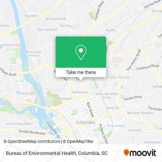 Mapa de Bureau of Environmental Health