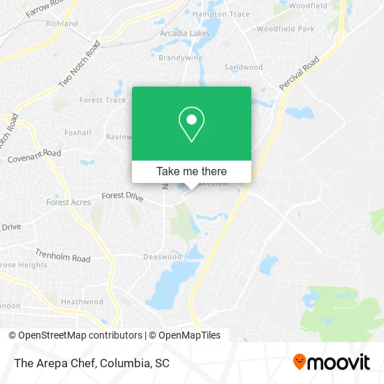 The Arepa Chef map