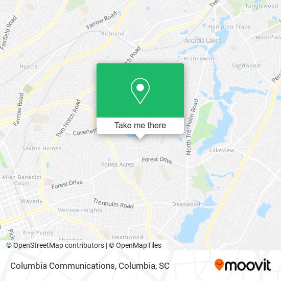 Columbia Communications map