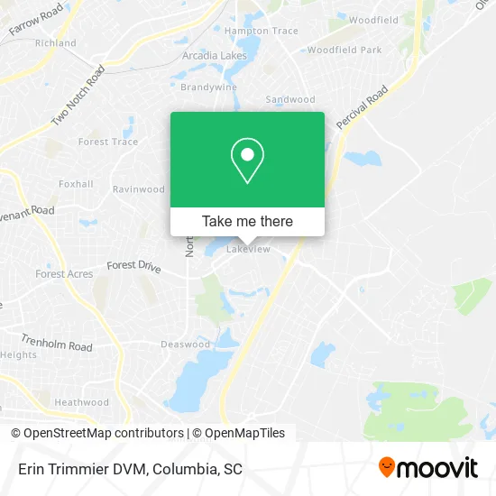 Erin Trimmier DVM map