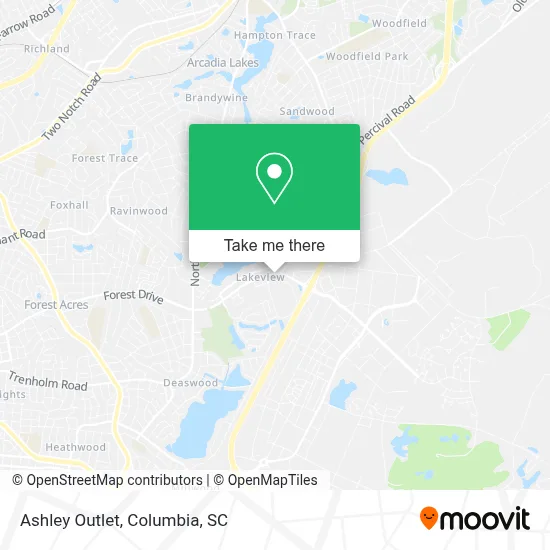 Ashley Outlet map