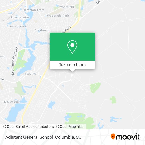 Adjutant General School map