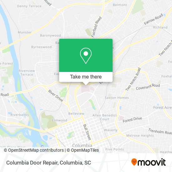 Columbia Door Repair map