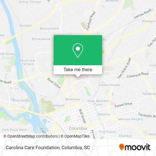 Carolina Care Foundation map