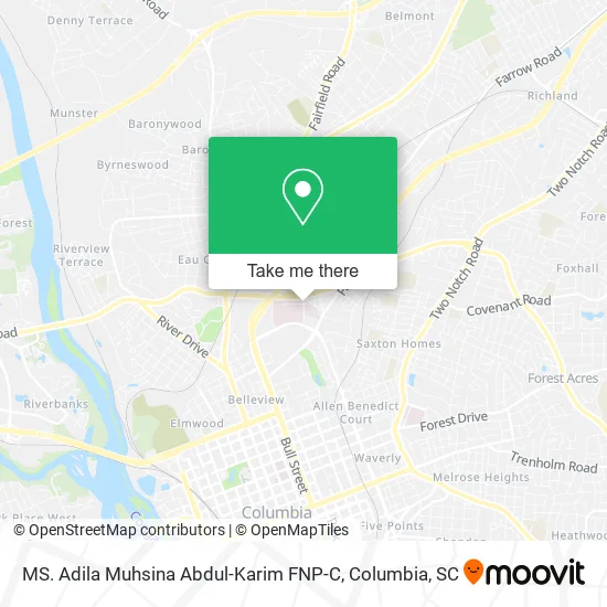 MS. Adila Muhsina Abdul-Karim FNP-C map