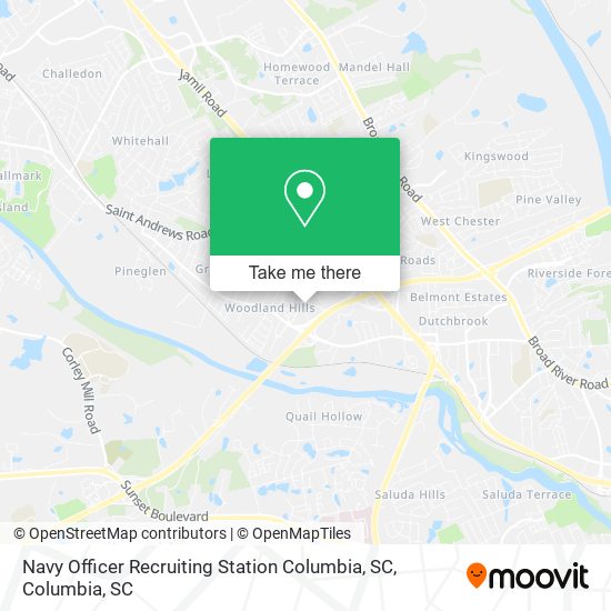 Navy Officer Recruiting Station Columbia, SC map