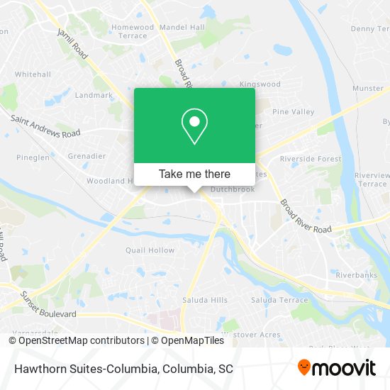 Hawthorn Suites-Columbia map