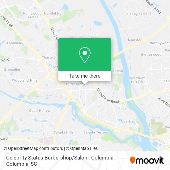 Celebrity Status Barbershop / Salon - Columbia map