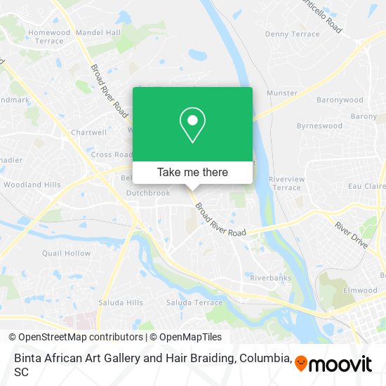 Mapa de Binta African Art Gallery and Hair Braiding