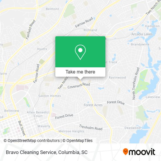 Mapa de Bravo Cleaning Service