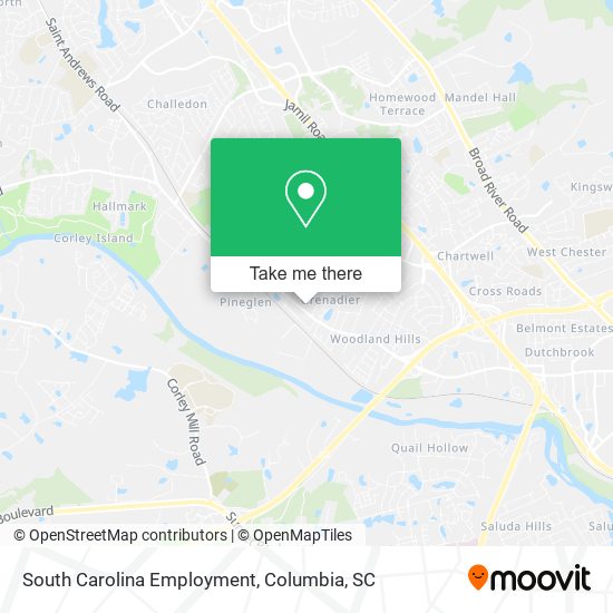 South Carolina Employment map