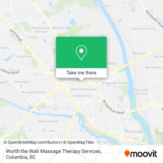 Mapa de Worth the Wait Massage Therapy Services