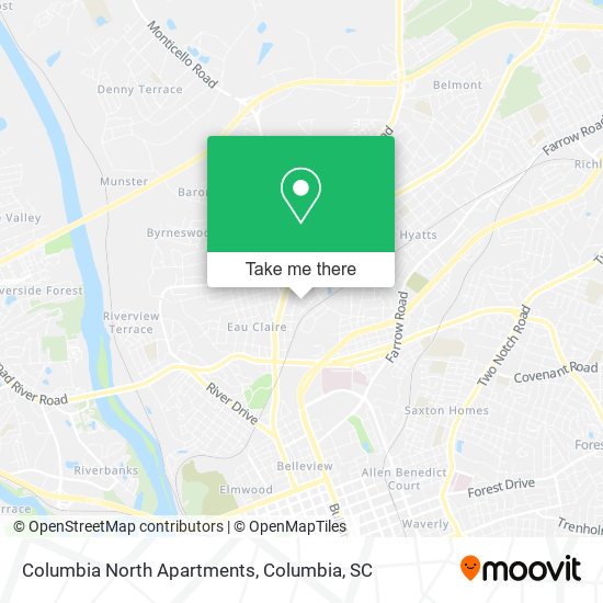 Columbia North Apartments map