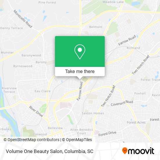 Mapa de Volume One Beauty Salon