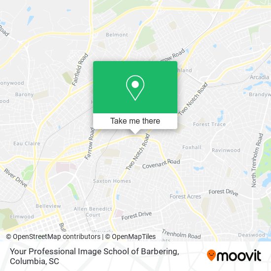 Your Professional Image School of Barbering map