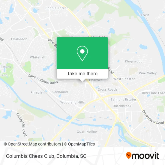 Columbia Chess Club map