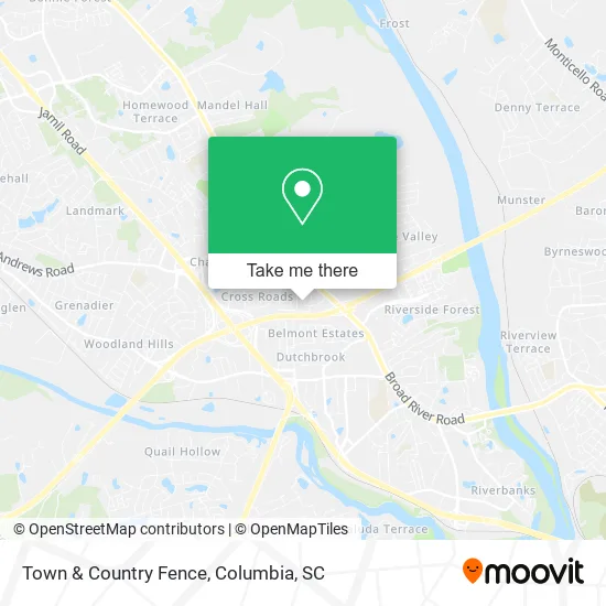 Town & Country Fence map