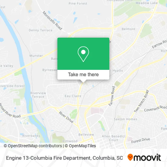 Engine 13-Columbia Fire Department map