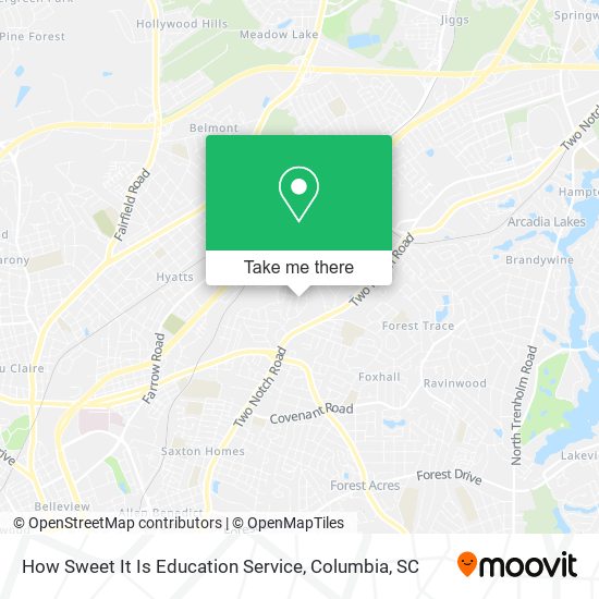 How Sweet It Is Education Service map