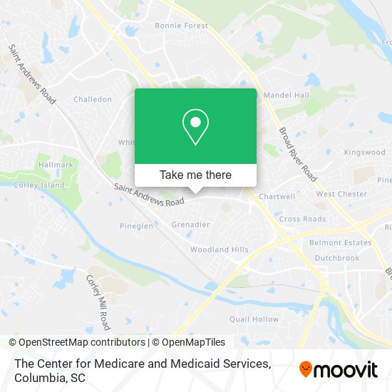 The Center for Medicare and Medicaid Services map
