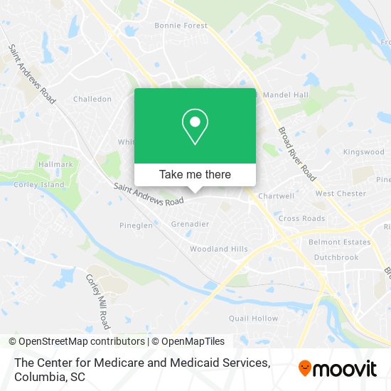 Mapa de The Center for Medicare and Medicaid Services